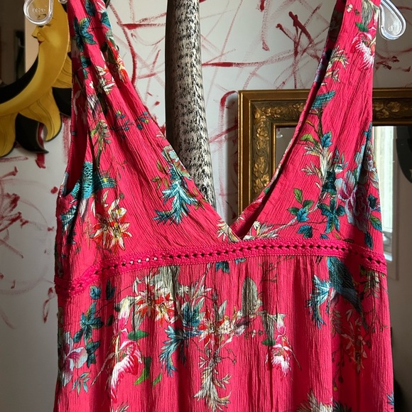 Johnny Was Pink Floral Midi Dress M - Picture 11 of 16